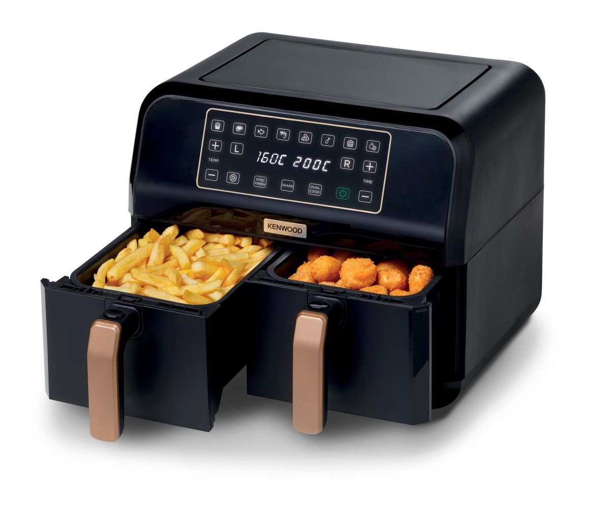 Kenwood - 8L kHealthy Dual Air Fryer - HFP70.000BK